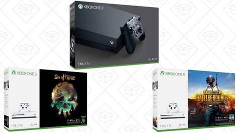 Xbox One X | $400 | Rakuten | Promo code ALT85Xbox One S Sea of Thieves Bundle | $249 | AmazonXbox One S PUBG Bundle | $249 | Amazon